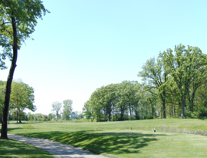 cart path next to the fairway